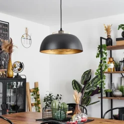 Suspension Wambez Noir, 1 lumière