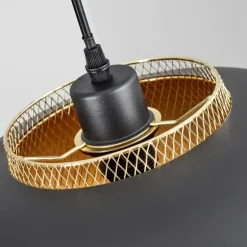 Suspension Wambez Noir, 1 lumière