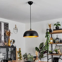 Suspension Wambez Noir, 1 lumière