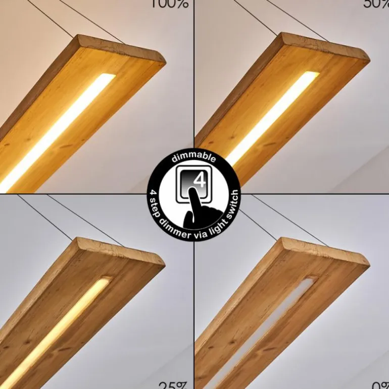 Suspension Adak LED Gris, 1 lumière
