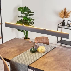 Suspension Aduard LED Anthracite, 2 lumières