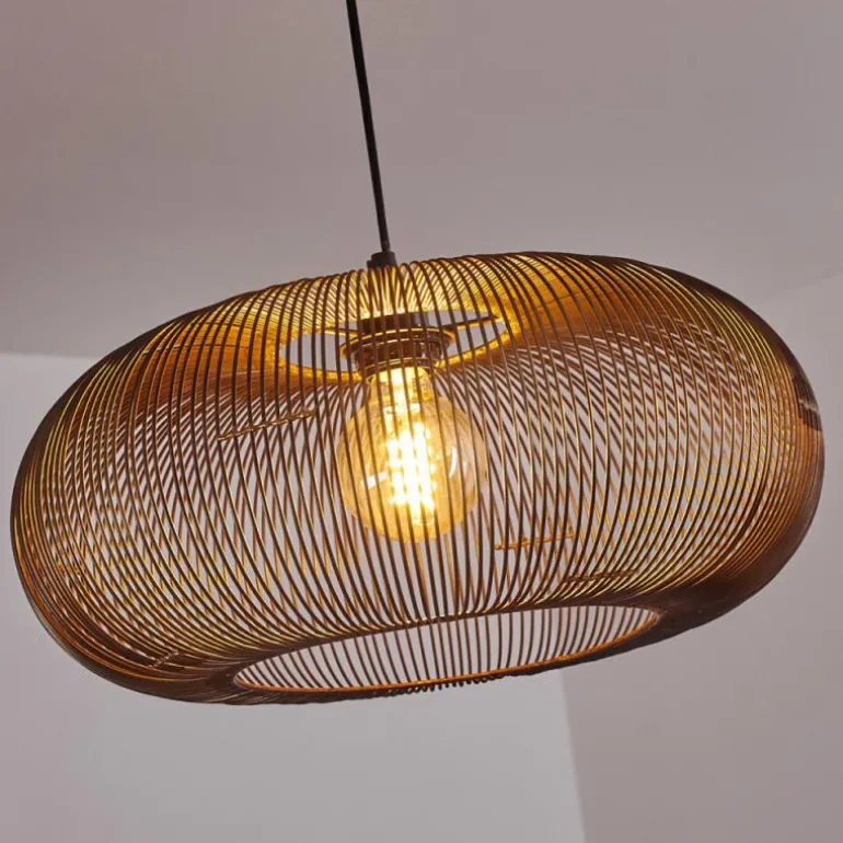 Suspension Agueda Noir, 2 lumières