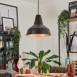 Suspension Aigle Noir, 1 lumière