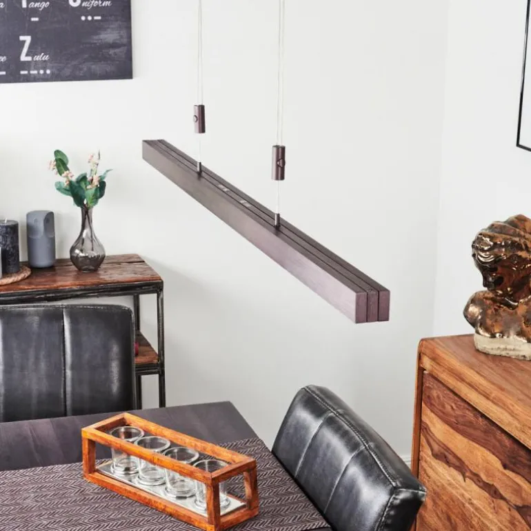 Suspension Airolo LED Brun, 3 lumières