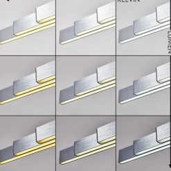 Suspension Airolo LED Chrome, Nickel mat, 3 lumières