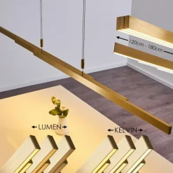 Suspension Airolo LED Laiton, 3 lumières