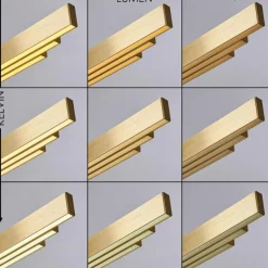 Suspension Airolo LED Laiton, 3 lumières