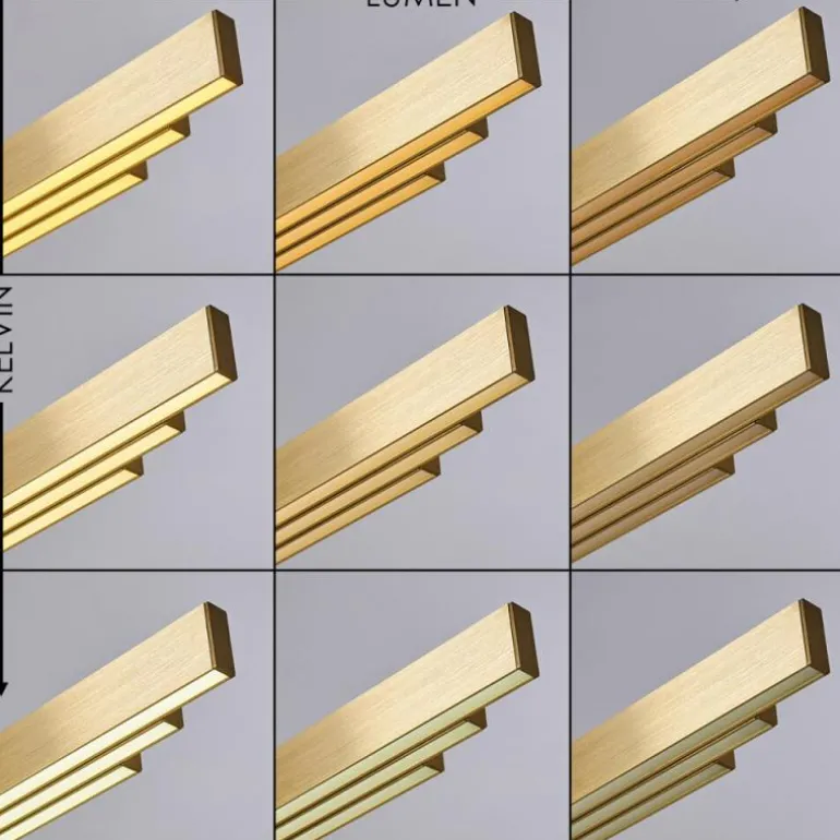 Suspension Airolo LED Laiton, 3 lumières