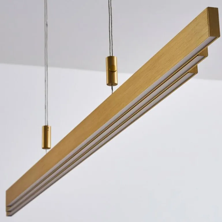 Suspension Airolo LED Laiton, 3 lumières