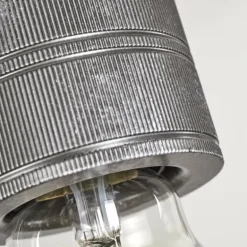 Suspension Ajaccio Argent Oxydé, 5 lumières