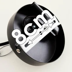 Suspension Alamosa Chrome, Noir, 1 lumière