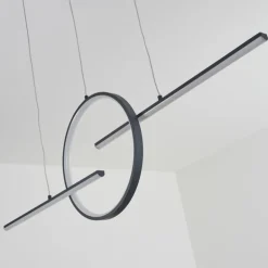 Suspension Alelua LED Gris, 1 lumière, Télécommandes