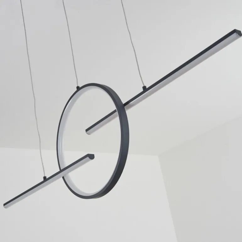 Suspension Alelua LED Gris, 1 lumière, Télécommandes