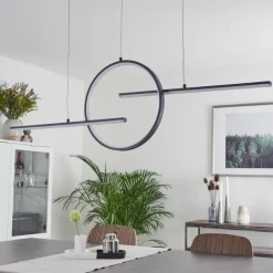 Suspension Alelua LED Gris, 1 lumière, Télécommandes