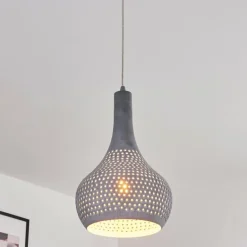 Suspension Alenhoven Gris, 1 lumière