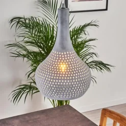 Suspension Alenhoven Gris, 1 lumière