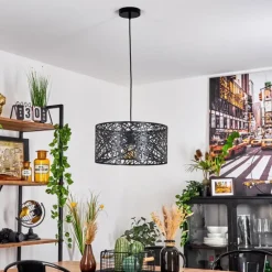 Suspension Altoplano Noir, 1 lumière