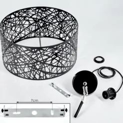 Suspension Altoplano Noir, 1 lumière