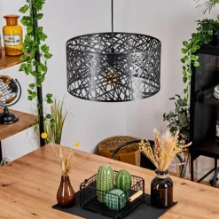 Suspension Altoplano Noir, 1 lumière