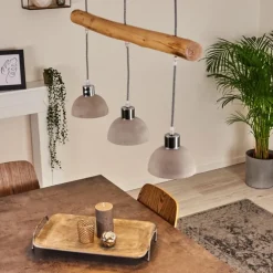 Suspension Ambri Nickel mat, 3 lumières