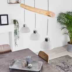 Suspension Ambri Nickel mat, 3 lumières