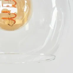 Suspension Andeer Chrome, Écru, 3 lumières