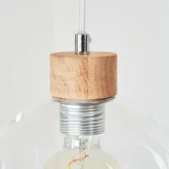 Suspension Andeer Chrome, Écru, 3 lumières