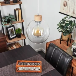 Suspension Andeer Écru, 1 lumière