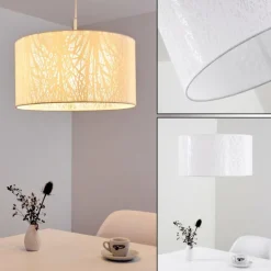 Suspension Antalya Blanc, 1 lumière