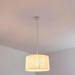 Suspension Antalya Blanc, 1 lumière