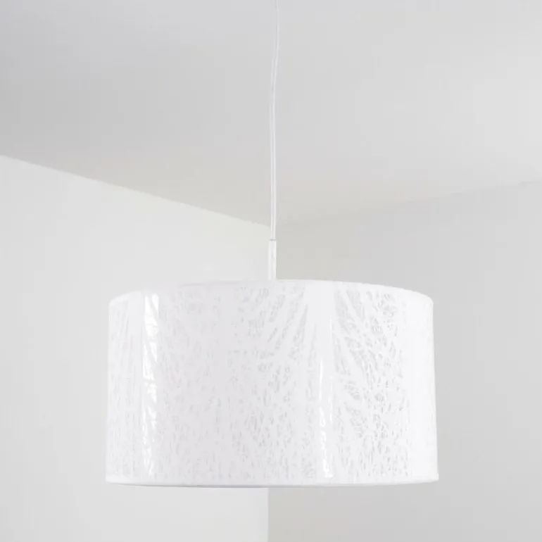 Suspension Antalya Blanc, 1 lumière