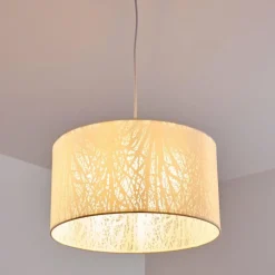 Suspension Antalya Blanc, 1 lumière