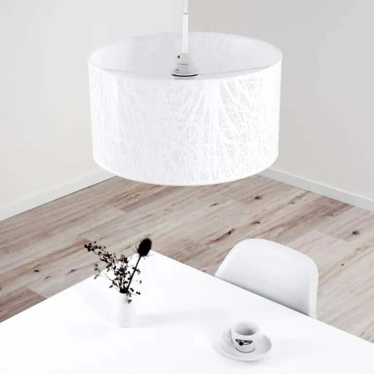 Suspension Antalya Blanc, 1 lumière