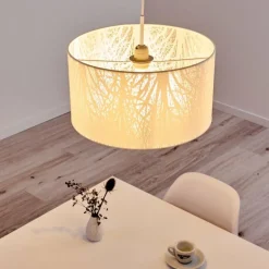 Suspension Antalya Blanc, 1 lumière