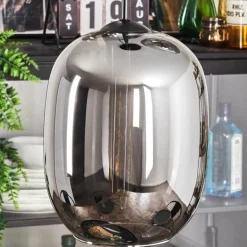 Suspension Apedo Clair, Fumé, 3 lumières