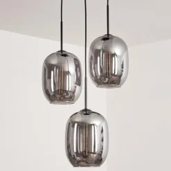 Suspension Apedo Clair, Fumé, 3 lumières