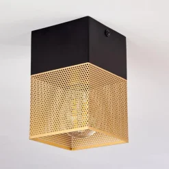 Suspension Armenie Laiton, Noir, 1 lumière