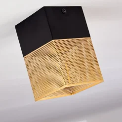 Suspension Armenie Laiton, Noir, 1 lumière