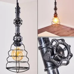 Suspension Arvika Argenté, 1 lumière