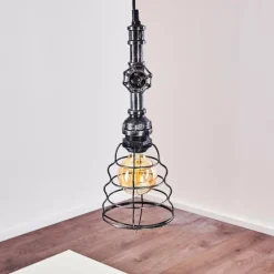 Suspension Arvika Argenté, 1 lumière