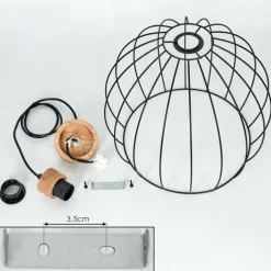 Suspension Atake Écru, 1 lumière