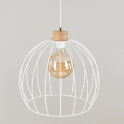 Suspension Atake Écru, 1 lumière