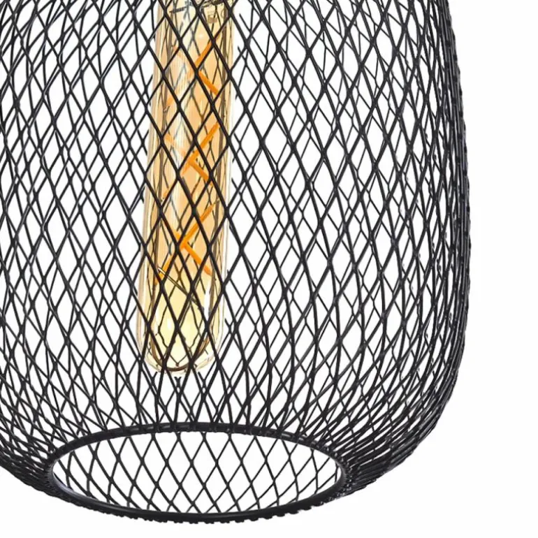 Suspension Ateponta Noir, 3 lumières