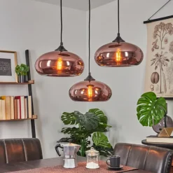 Suspension Avonlea Noir, 3 lumières