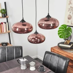 Suspension Avonlea Noir, 3 lumières