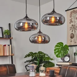 Suspension Avonlea Noir, 3 lumières