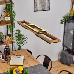 Suspension Ayajasco LED Écru, Noir, 1 lumière