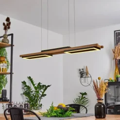 Suspension Ayajasco LED Écru, Noir, 1 lumière