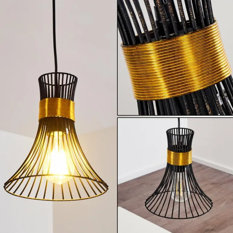 Suspension Ayen Noir, 1 lumière