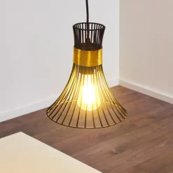 Suspension Ayen Noir, 1 lumière